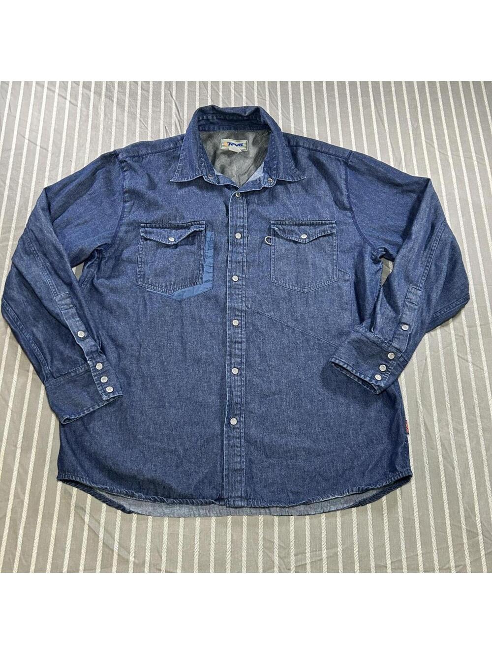 Teva Women's denim button up Blue Size XL